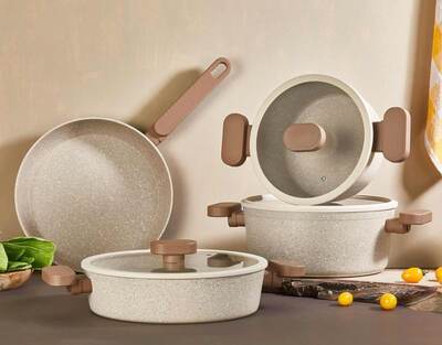 Hillda 7 Prc Cream Granit Set