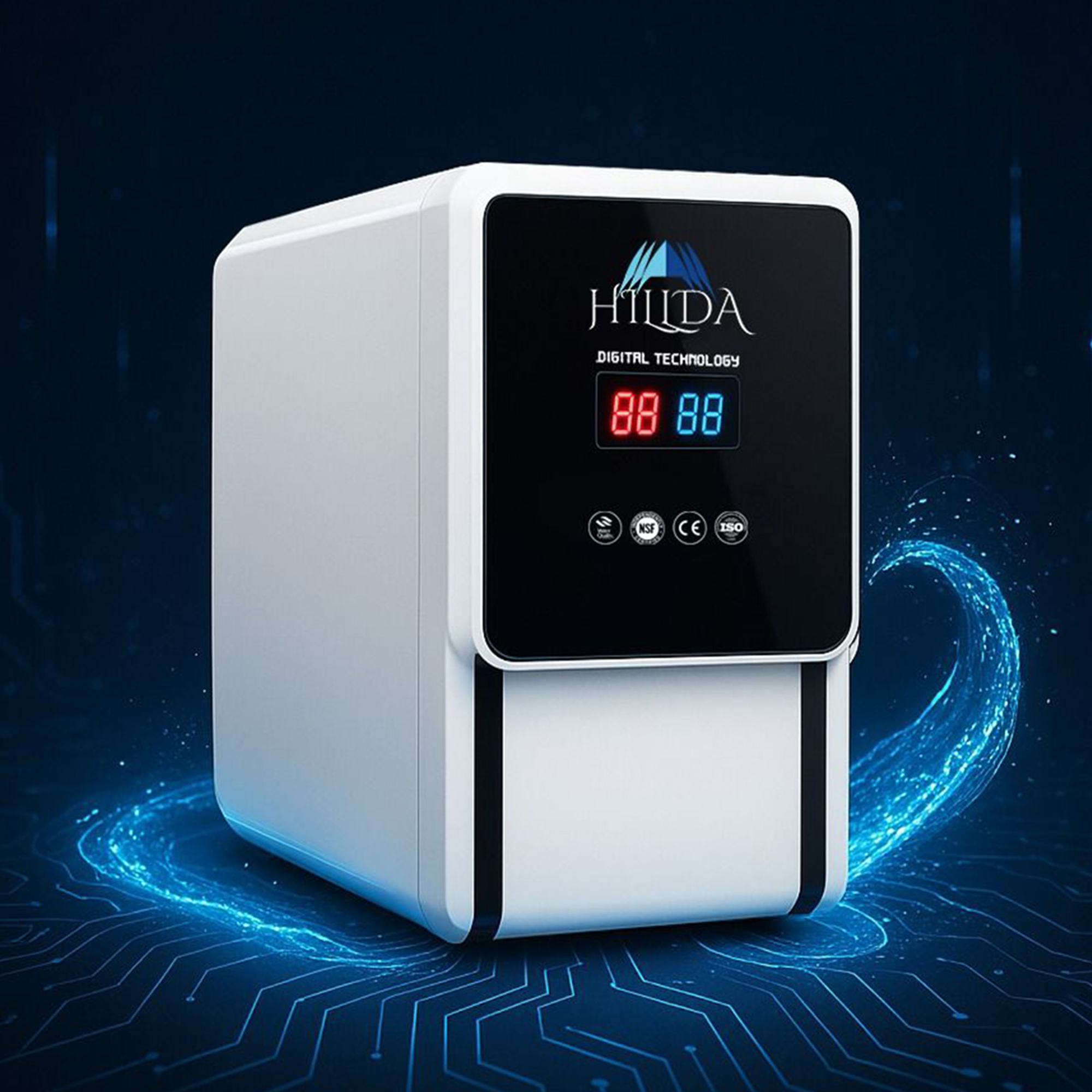Digital Alkaline Water White